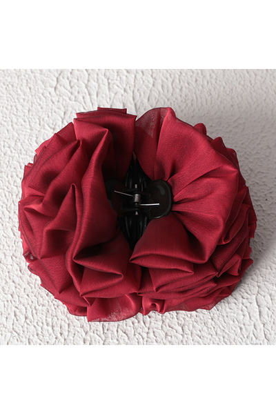 ipekistanbul Kıskaçlı Topuz Tokası - Bordo