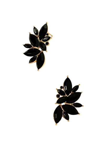 maia أقراط ورقة الحجر الأسود