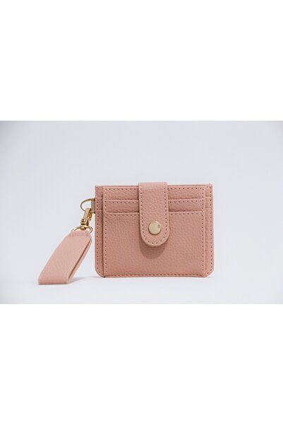 SHIKIRTI محفظة وحامل بطاقات من الجلد الصناعي الناعم باللون الوردي مع تفاصيل ح...