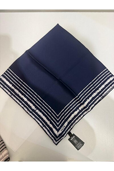 Aker KENARI ŞERİTLİ İPEK EŞARP