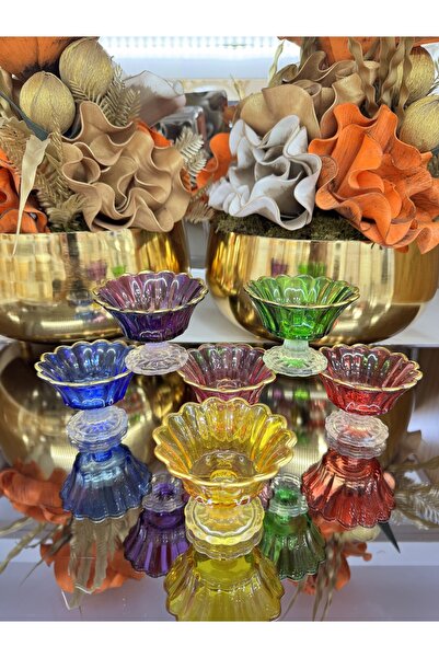 Hediyedukkani 6 Lı Yaldızlı Lokumluk,sosluk,şekerlik,kahve Yanı Lokumluk