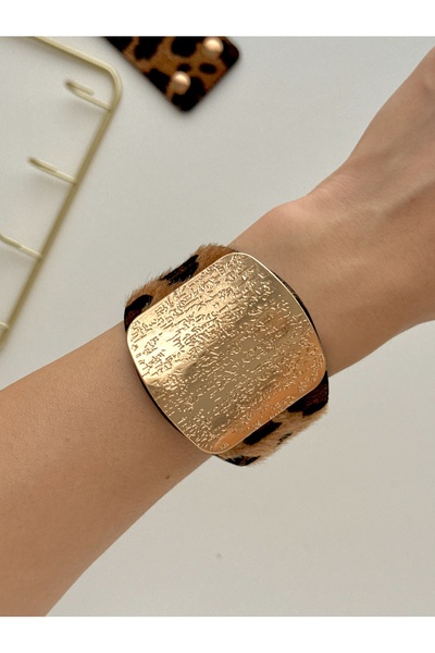 YOUES JEWELRY سوار نسائي بنقشة الفهد
