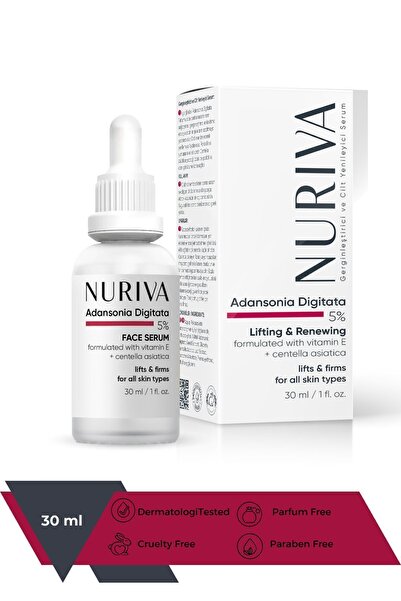 NURIVA Gerginleştirici ve Cilt Yenileyici Serum – Sıkılaştırıcı, Centella & E...