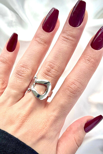 Leo'Stone Premium Series Belt Design Polished Adjustable Women's Ring