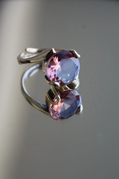 Leo'Stone Natural Zultanite Stone Large Oval Leaf Sleeve Bronze Adjustable Women's Vintage Ring Non-Tarnish