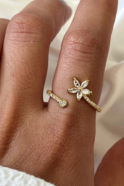 Leo'Stone سلسلة مستوردة أنيقة من حجر الزركون بتصميم زهرة اللوتس الحلزونية خاتم فولاذي نسائي قابل للتعديل