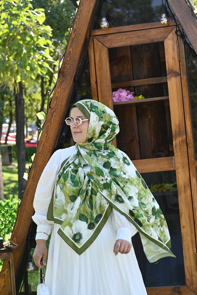 Desenay Scarfs Desenay Nora Nora șal verde măsline