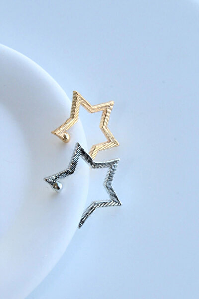Leo'Stone Star Design Compression Earcuff Cartilage Earrings