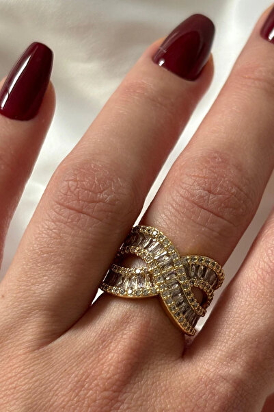 Leo'Stone Exclusive Seri Ayarlanabilir Kararmaz Gurmet Model Zirkon Taşlı Kadın Çelik Yüzük