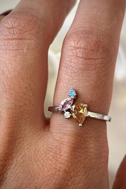 Leo'Stone سلسلة مستوردة من حجر الزركون الملون، تصميم رائع من حجر الراين، خاتم...