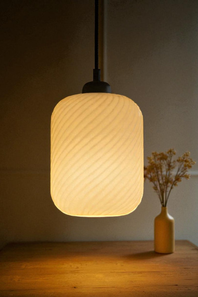 Oxyteez Spiral Dekoratif Avize Modern Tasarım Ev Ofis Mutfak Veranda İçin Çap 20 cm