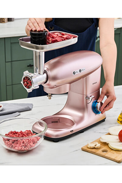 Karaca Multichef Stand Mikser Rose Gold Kıyma Ve Hamur Yoğurma Makinesi 1900w 5,5 Lt