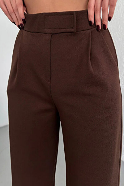 Mogi Butik Women's High Waist Lycra Velcro Palazzo Trousers 3030