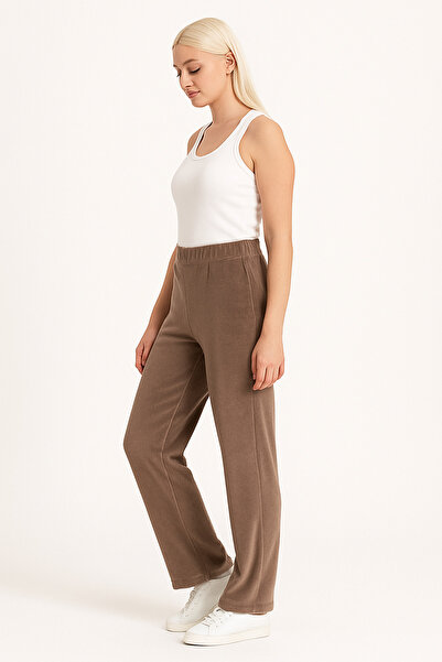 PROLET Kadın Kadife (Velour) Straight Fit Pantolon