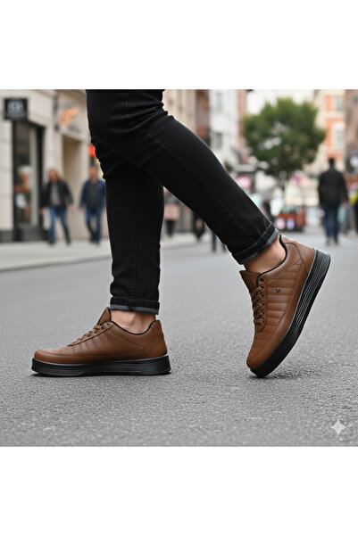 Giyyin Αθλητικά παπούτσια Sneaker Μαύρα Μαύρα Καθημερινά Άνετα Ποιοτικά Ορθοπεδικά με κορδόνια