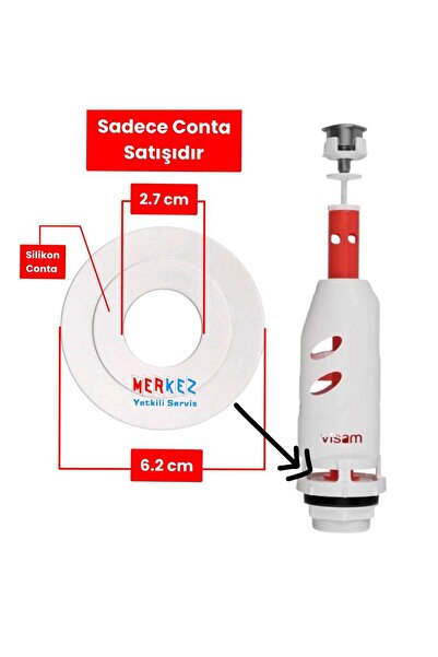 Visam Rezervuar İç Takım Contası (Visam Teos Modeline Uyumlu Silikon Conta)