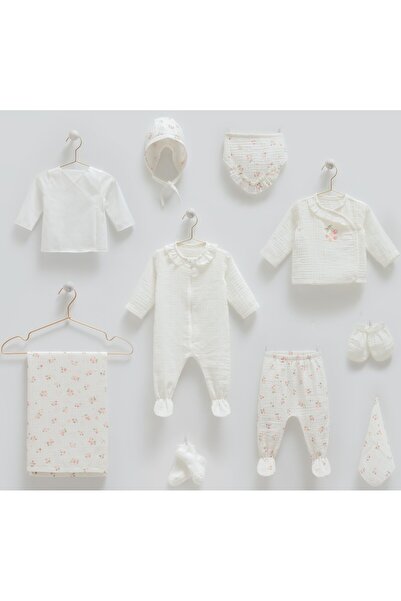 Caramell incibaby % 100 Pamuk Cherry Baby Müslin Yazlık Kız Bebek Hastane Çık...