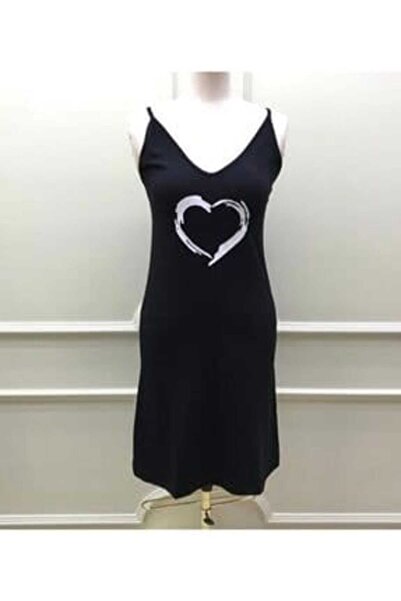 ahanora Rochie cu decolteu în V cu model de inimă