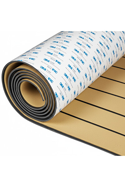3M AÇIK KAHVERENGİ (GOLD) Eva Suni Teak (Tik) Tekne, Yat ve Karavan İçin Zemin Kaplaması 240 x 120 cm