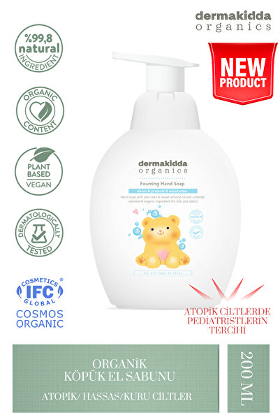 Dermakidda Organics Organik Köpük El Sabunu 200 ml