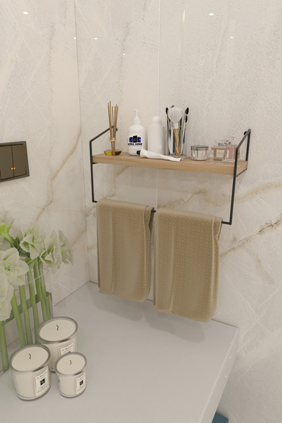 ViraHome Banyo Mutfak Havluluk Dekoratif Metal Havluluk Düzenleyici El Havlus...