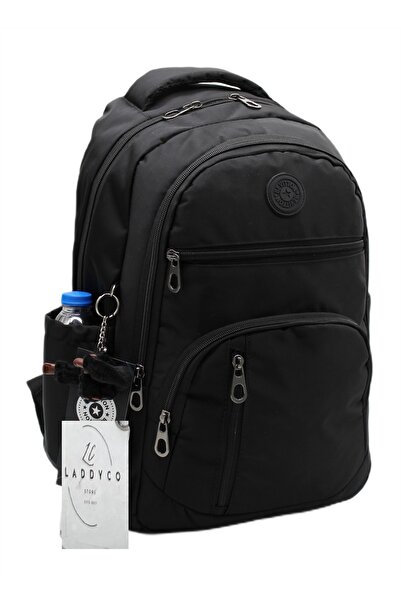 Bevitton Çok Bölmeli Okul Çantası Suya Dayanıklı Günlük Okul Sırt Çantası 1710 Siyah