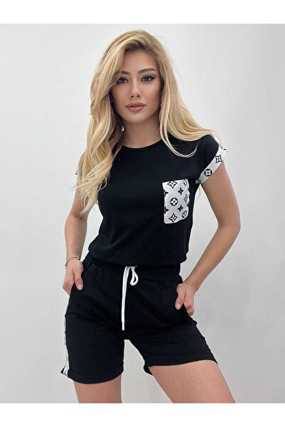 ahanora طقم مكون من بلوزة وشورت منقوشة (مع خيارات الألوان)