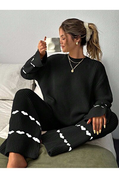 tofan SET DE TRICOTAJ DETALII INIMĂ