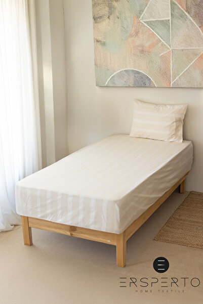 Ersperto Buldan Work Striped Sheet Set / Set Single