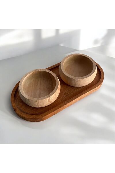 MERİN HOME Ahşap Servis Sunum Tahtası 25 Cm Kayın Sunumluk