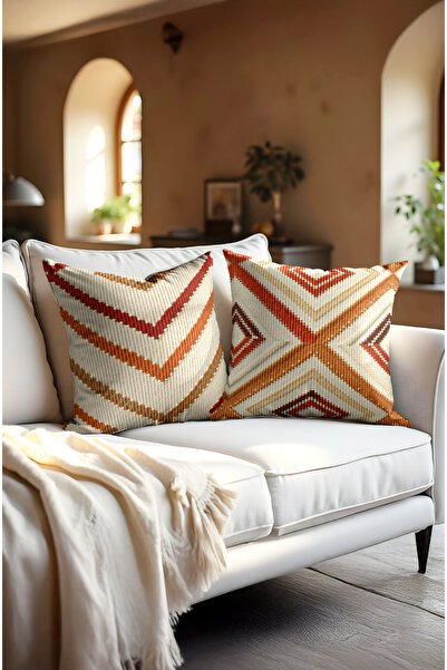 CANİLA غطاء وسادة مطبوع رقميًا على الوجهين منسوج. غطاء وسادة ناعم