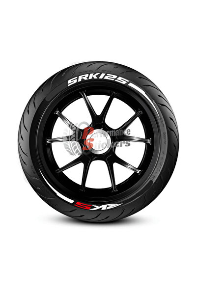 Performance Stickers Motorsiklet RKS SRK125 + Şerit Lastik Yazısı Lastik Stik...