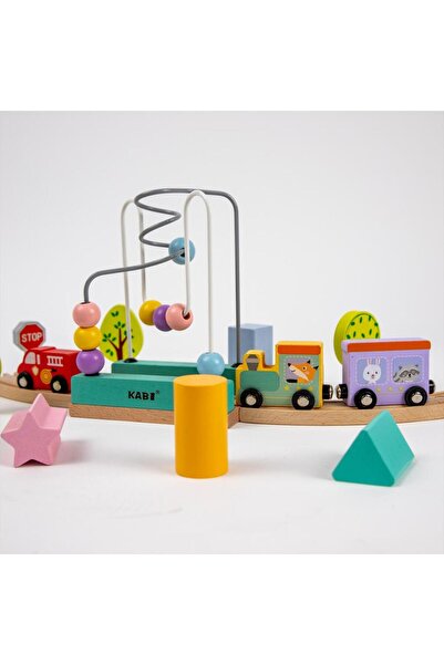 Ludinoo Trenuleț Educativ cu Mărgele și Piesă de Parcurs