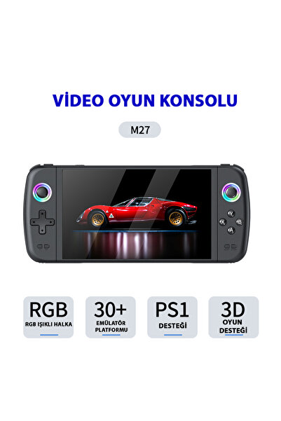 SJGAM M27 7.0 Inç HDMI Çıkışlı Taşınabilir Retro Oyun Konsolu Atari 20000 Oyun