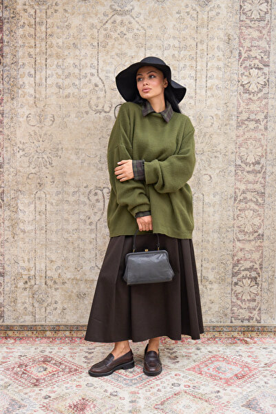 KÜÇÜĞÜM BUTİK Хакі Салаш Трико Казак