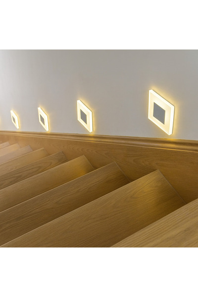voxlamp lighting solutions Ledli Merdiven Duvar Aplik 8x8 cm
