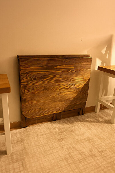 Efnan Wood Katlanabilir Mutfak Masası, Balkon Masası, Çalışma Masası