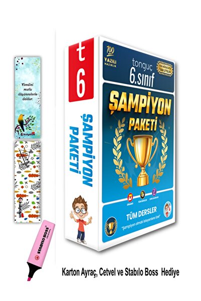 Tonguç Yayınları 6. Sınıf Şampiyon Paketi Tüm Dersler Soru Bankaları Seti