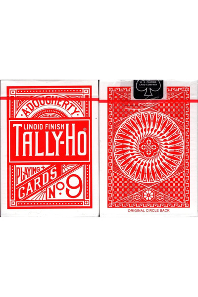 TALLY-HO Circle Back Kırmızı Oyun Kartları