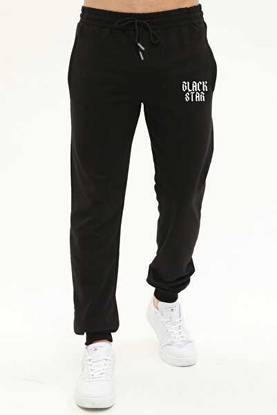 DEEPSENCE Erkek Siyah Eşorfman Altı Slim Fit Dar Kesim Jogger
