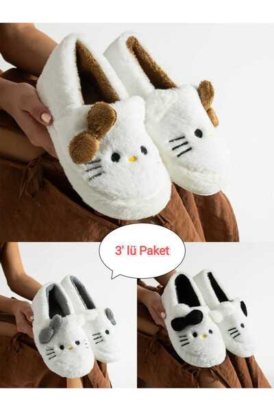 Moda Devrin 3-Piece Set of Bow-Tie Cat House Boots Slippers Dowry Bundle