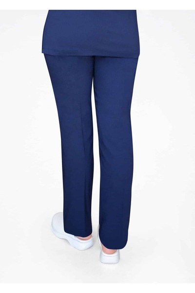 Nur Medikal Giyim Unisex bleumarin Asistentă Doctor Cook Scrubs Pantaloni din Lycra cu fundul unic