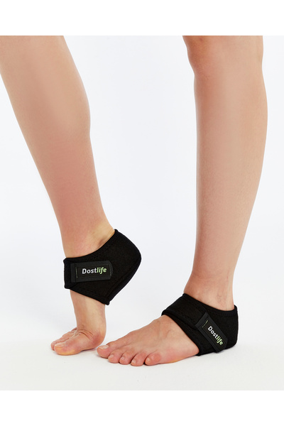 dostlife Topuk Çorabı Ortopedik Silikon Kumaş Topuk Dikeni Tabanlık Ayak Nası...