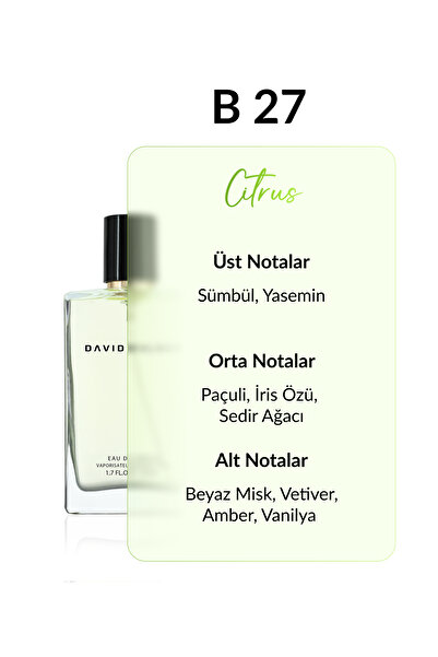 David Walker B27 Slaykur 50 ml Kadın Parfüm | Citrus