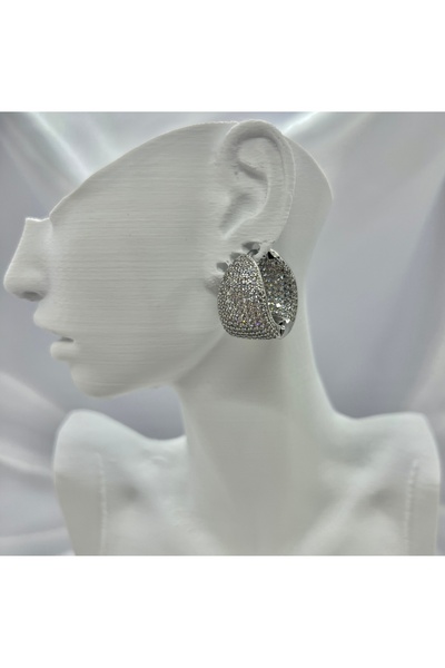 Nilonya Aksesuar Vip Seri Xuping Büyük Zirkon Taşlı Abiye Küpe