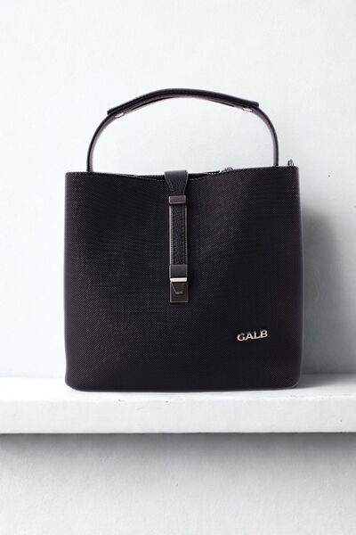 GALB LEATHER New Season Women's Shoulder Bag 4 Compartments Adjustable Wide S...