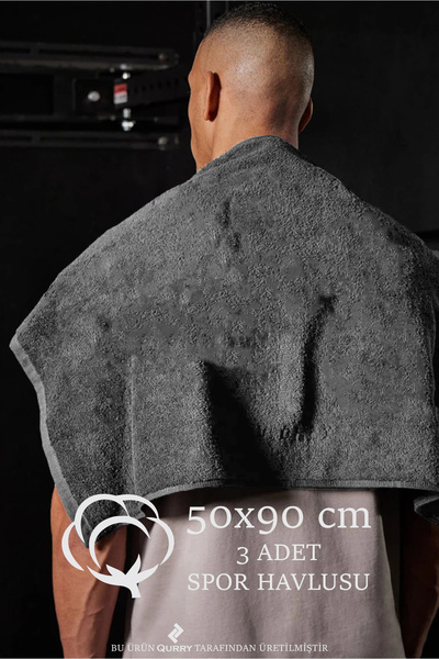 QURRY 3 бавовняні спортивні рушники розміром 50x90 см | Рушник для спортсменів, рушник для фітнесу, рушник для тренувань