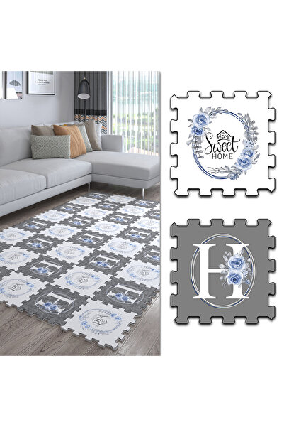 DECOZEYN Sweet Home Baskılı Yapboz Halı Peluş Halı,Puzzle Halı,Japon Tasarım ...