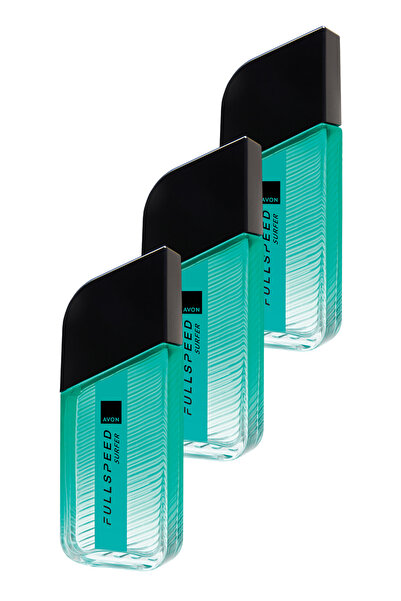 AVON Full Speed Surfer Erkek Parfüm Edt 100 Ml. Üçlü Set