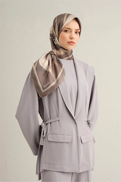 Armine ÇİÇEK DESENLİ SAF İPEK SURA EŞARP 9302D 04